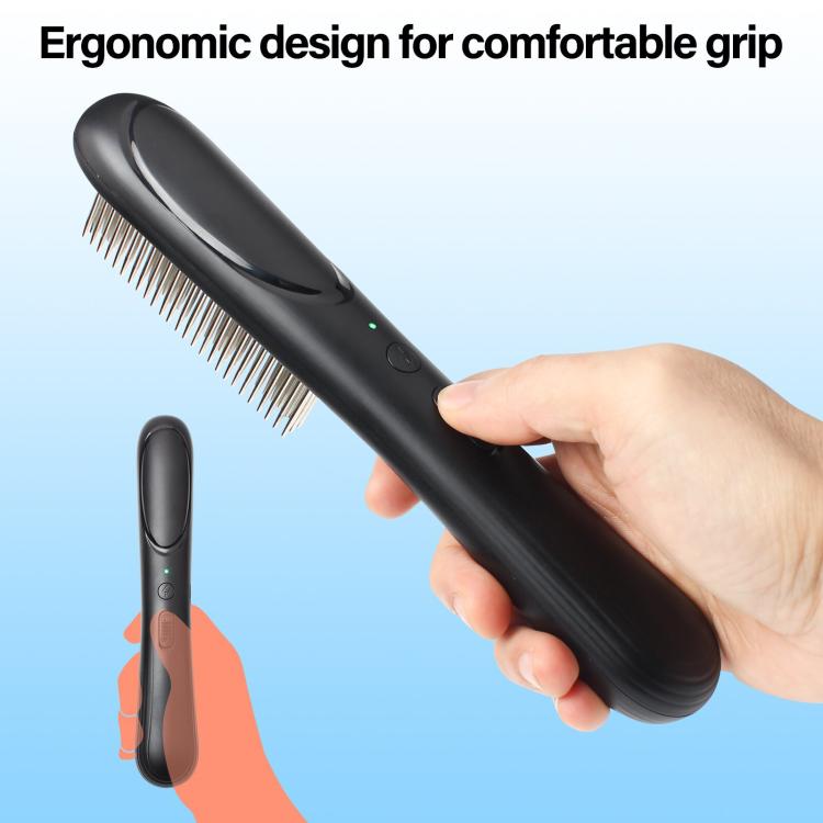 PaiPaitek PD166 Pet Safe Physical Worming Electronic Comb Pet Flea Control Brush(Black)